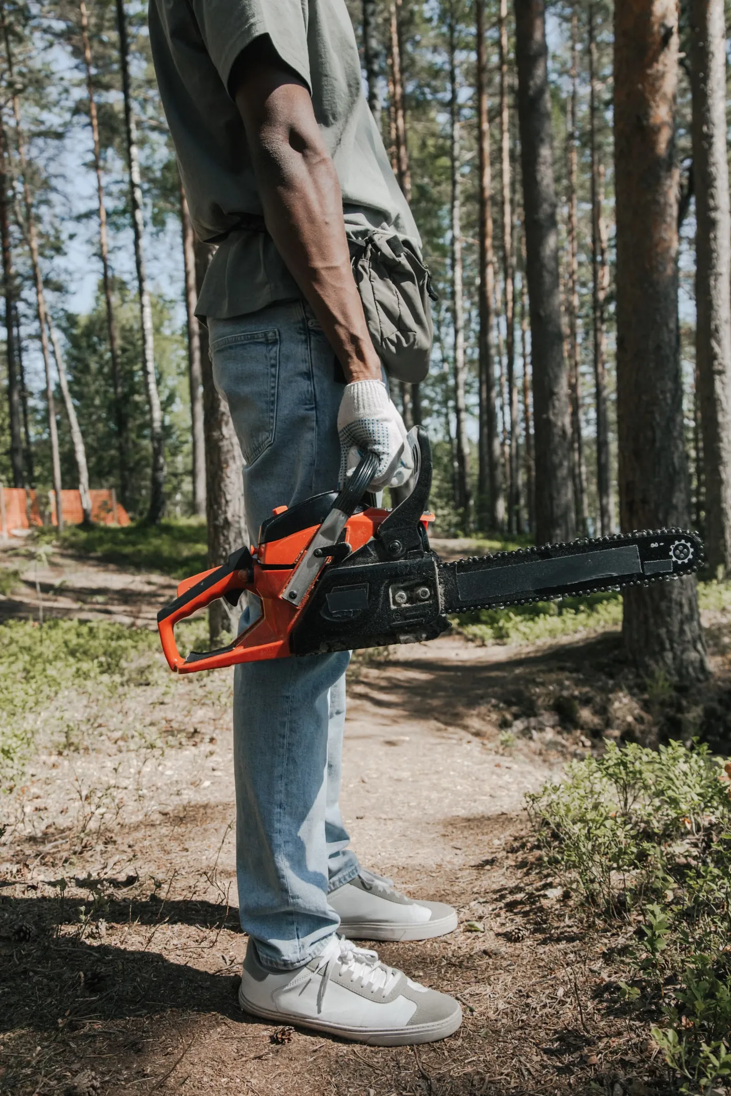 Motorsäge im Einsatz